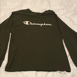 Champion Women's Long Sleeve Tee - Dark Green